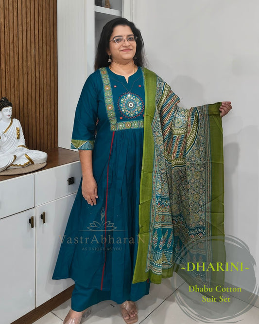 Dharini - Teal | Suit Set