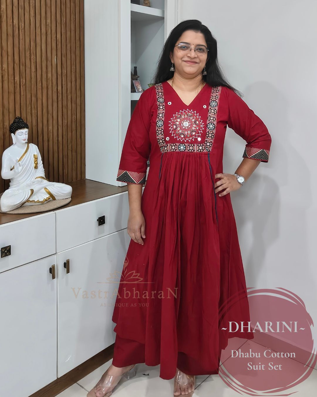 Dharini - Maroon