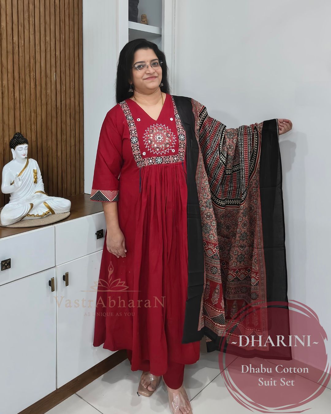 Dharini - Maroon
